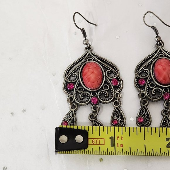 Chandelier Earrings "Vintage Bohemian" - Picture 5 of 6